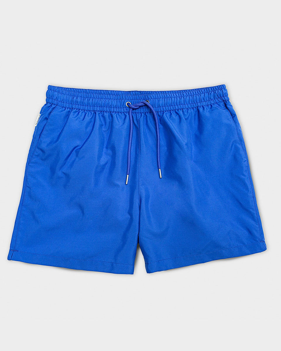 Royal blue swim shorts on sale