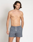 Classic Swim Shorts Navy Chevron - THE RESORT CO