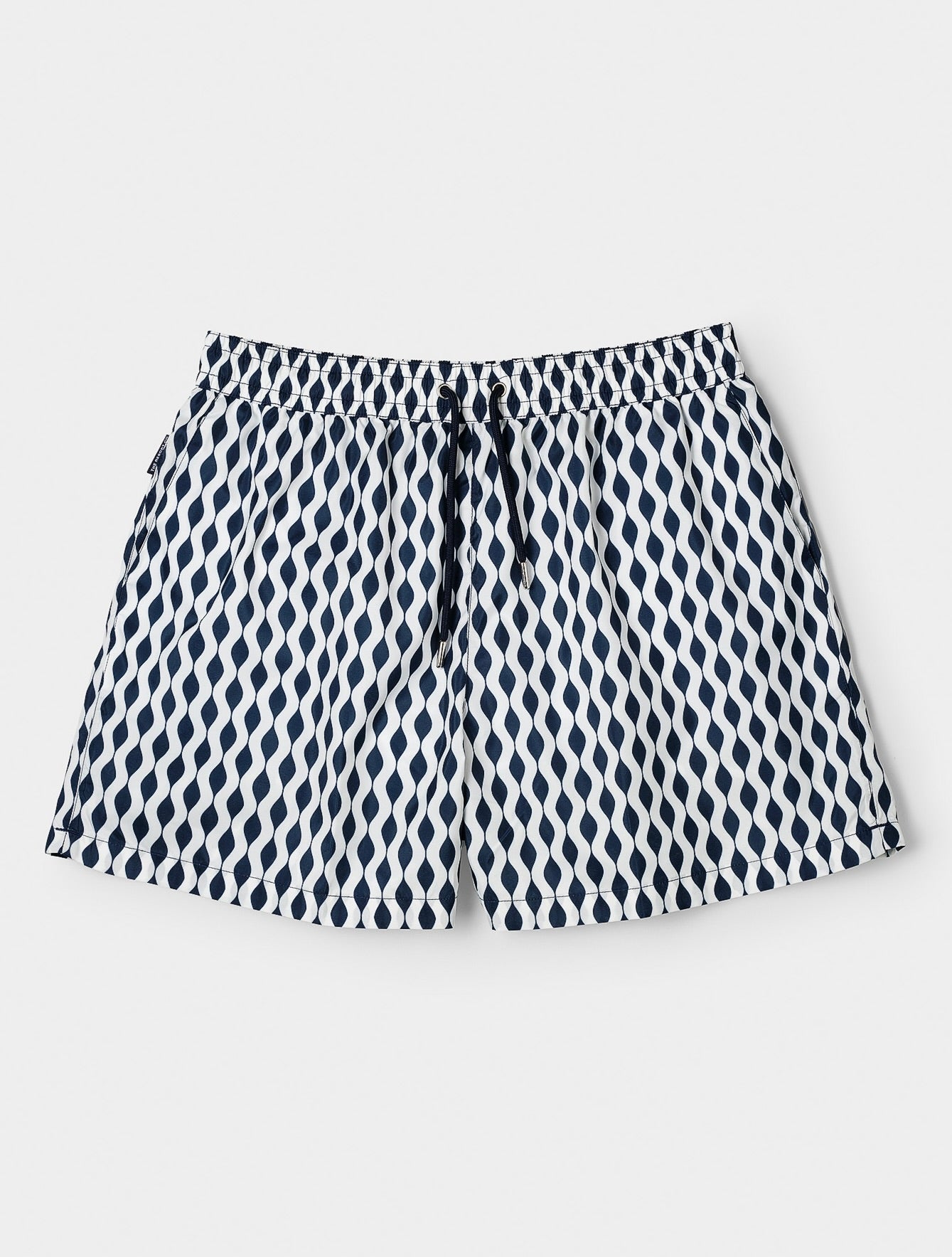 Classic Swim Shorts Navy Waves - THE RESORT CO