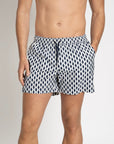 Classic Swim Shorts Navy Waves - THE RESORT CO