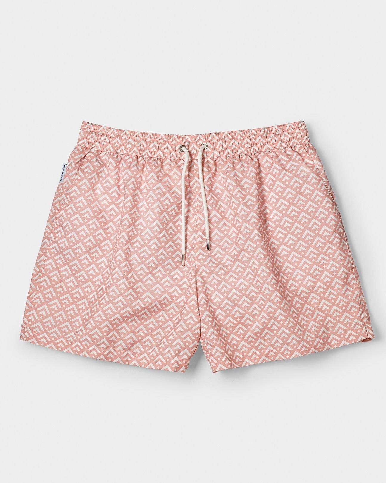 Classic Swim Shorts Rose Chevron - THE RESORT CO