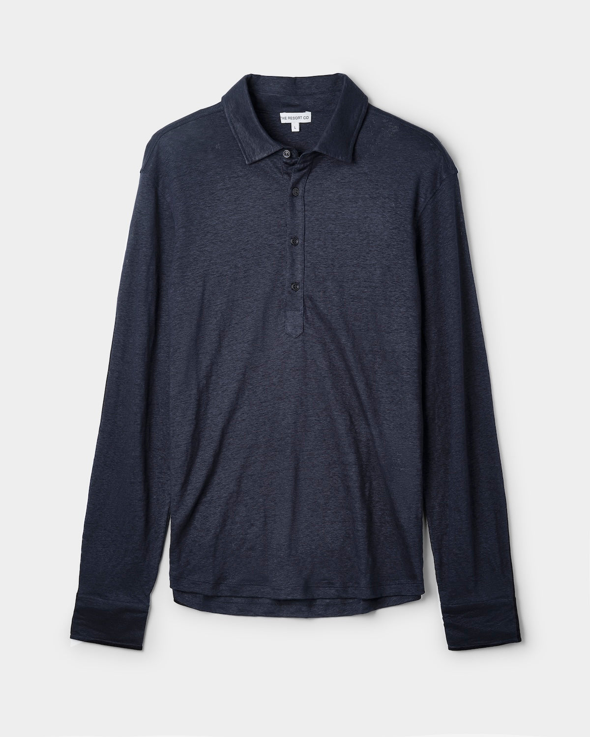 Linen Jersey Popover Navy - THE RESORT CO