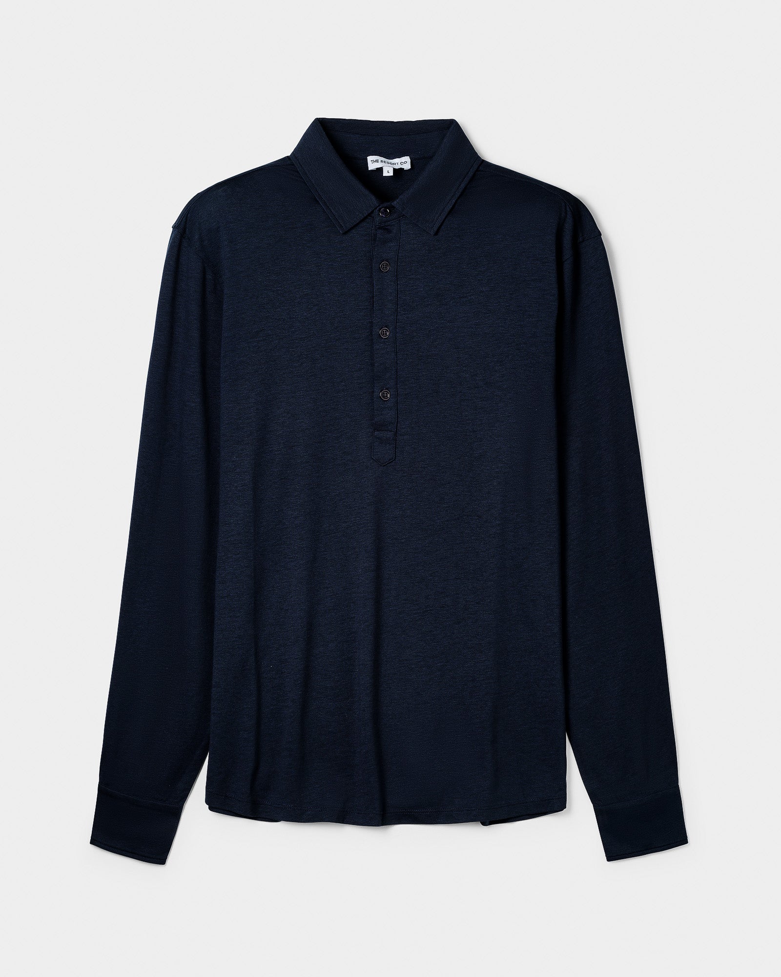 Lyocell Popover Navy - THE RESORT CO