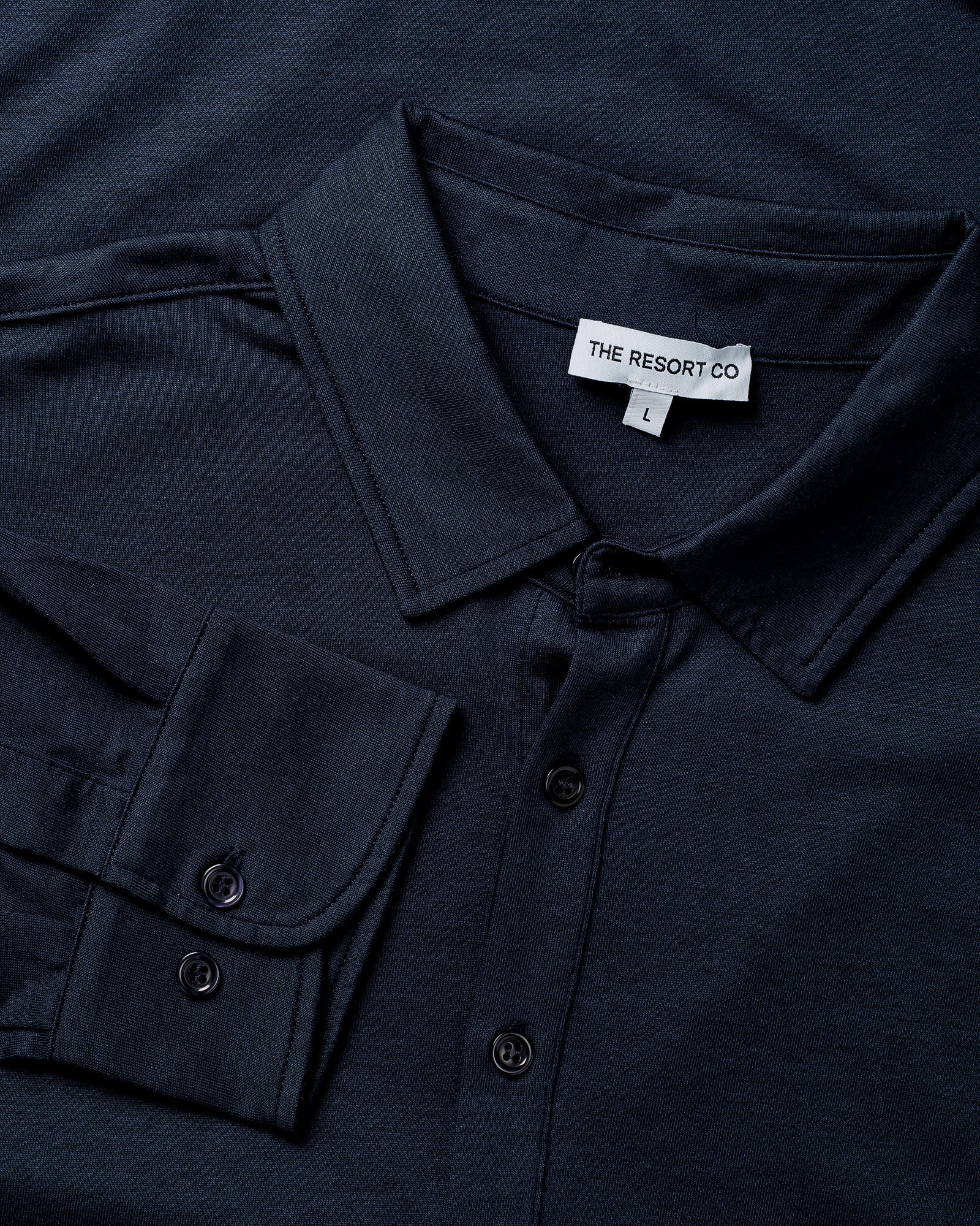 Lyocell Shirt Navy - THE RESORT CO