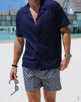 Piqué Resort Shirt Navy - THE RESORT CO