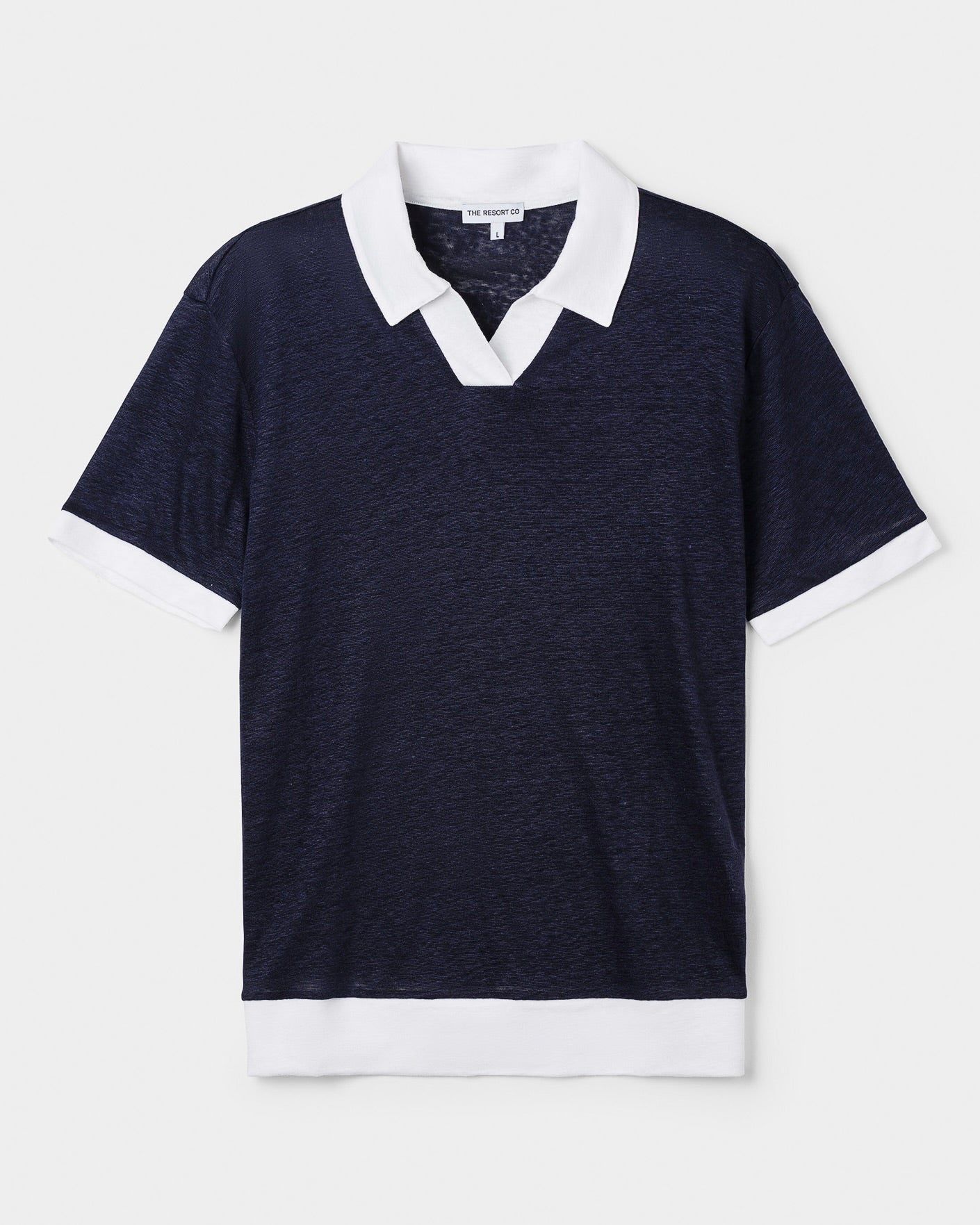 Resort Polo Shirt Navy / White - THE RESORT CO