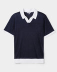 Resort Polo Shirt Navy / White - THE RESORT CO