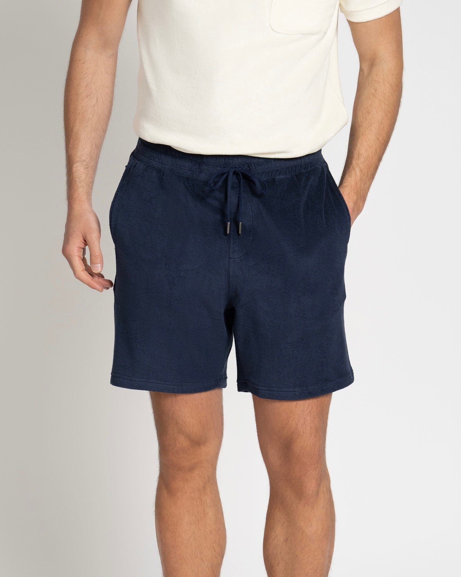 Terry Shorts Navy - THE RESORT CO