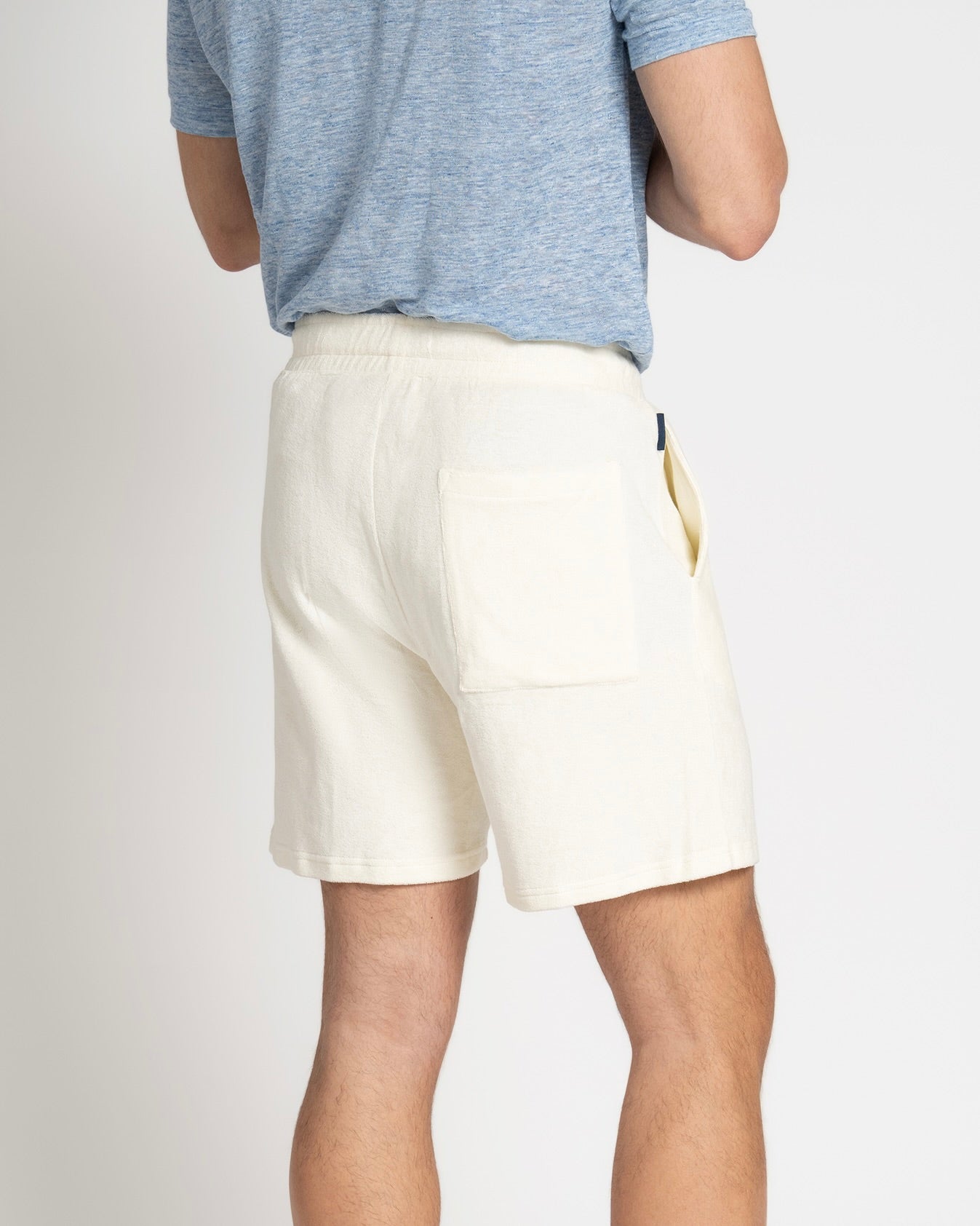 Terry Shorts White - THE RESORT CO