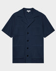 Terry Pocket Shirt Navy - THE RESORT CO